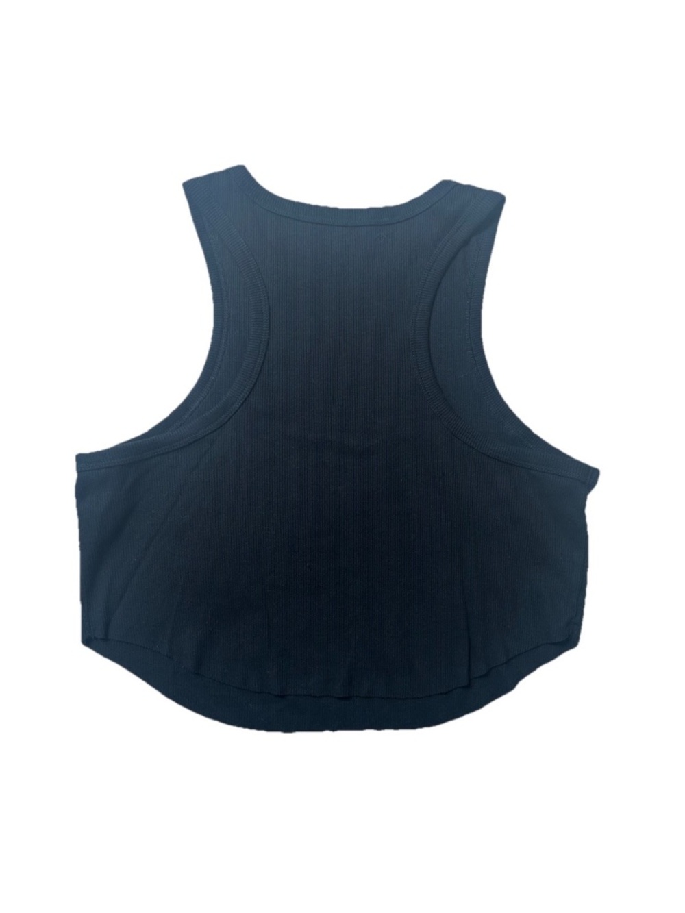 Wild Fable NWT Women's Sleeveless Ribbed FittedCrop Tank Top Black Size M - Picture 4 of 4